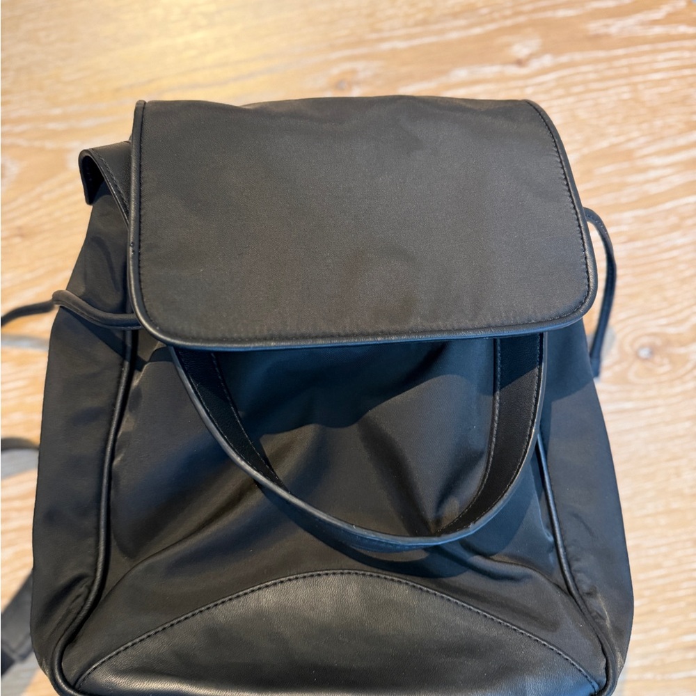 Cole Haan Black Nylon ZERØGRAND Tote with Yellow Accent